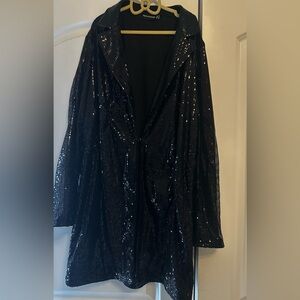 Black sequin blazer PRETTY LITTLE THING